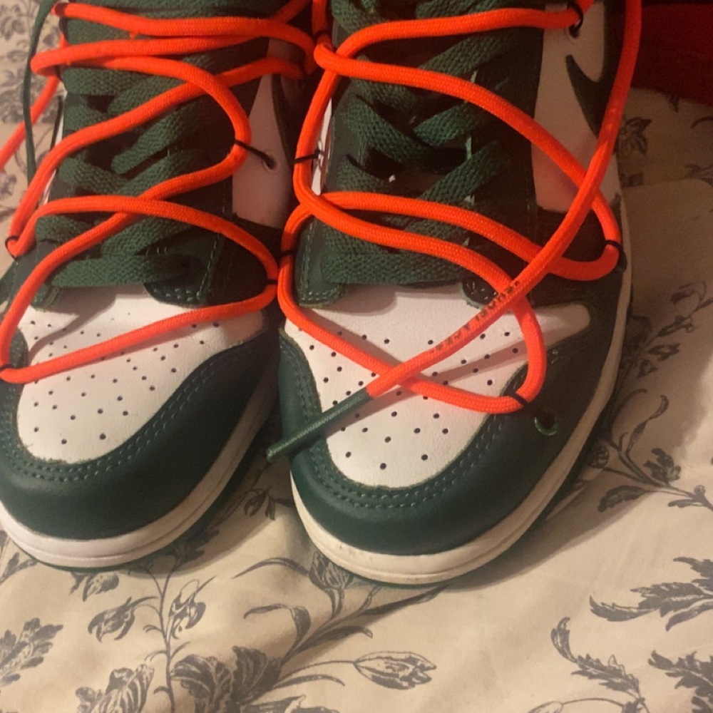 Off white dunks Pine green 8.5 no box